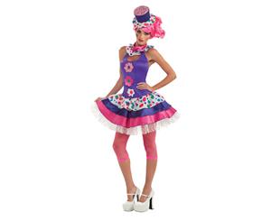 Jellybean Adult Colourful Clown Costume