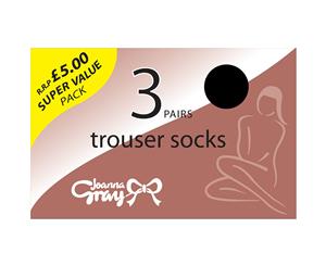 Joanna Gray Womens/Ladies 70 Denier Trouser Sock (3 Pairs) (Black) - LW121