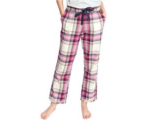 Joules Womens/Ladies Z Snooze Woven Soft Lightweight Pyjama Bottoms - Plum Dorris Check