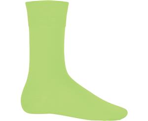 Kariban Cotton City Mens Casual Cotton Rich Socks (Lime) - RW4205