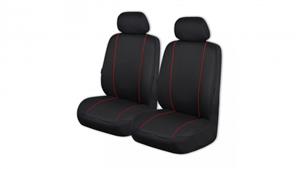 Knitted Polyester Seat Cover Fronts Only - Red