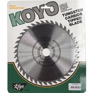 Koyo 200mm 40T 25mm Bore Circular Saw Blade For Timber Cutting