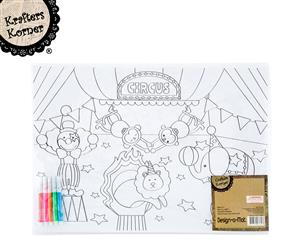 Krafters Korner Colour Your Own Place Mat Set 3-Pack - Multi