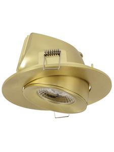 LEDlux City II Adjustable LED Brass Dimmable Downlight in Cool White