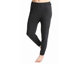 Ladies Merino Wool Blend Long John Thermal Layer Pants - Black