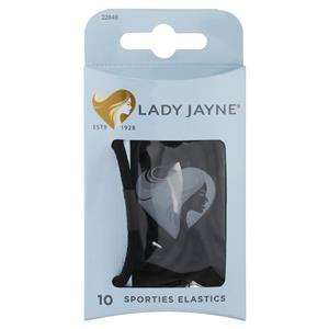 Lady Jayne Super Hold Elastics Thick Black Pk 10