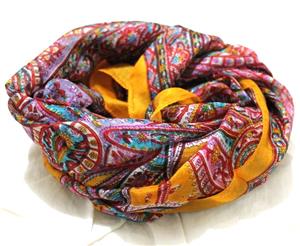 Linen Connections Silk Scarf Paisley