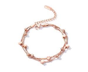 Little Star Charm Bracelet|Rose Gold