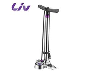 Liv - Control Tower Pro Bike/Cycling Floor Pump - 220 PSI - Silver (Giant)