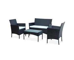 MOLTES 4 Seater Outdoor Lounge Set | Exists in 3 COLOURS - Black