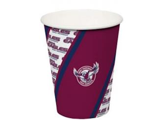 Manly Sea Eagles NRL 6 Pack Team Logo Birthday Celebration Paper Party Cups