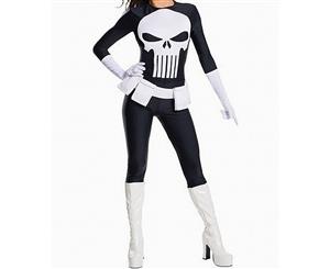 Marvel Black White Size XS Complete Outfit Punisher Halloween Costume