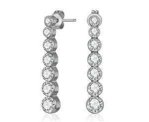 Mestige Chloe Earrings w/ Swarovski Crystals - Silver