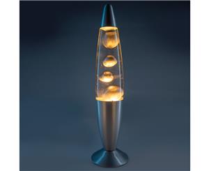 Metallic Magma Motion Lamp - Silver