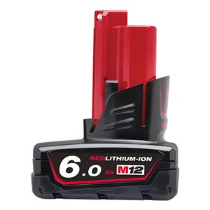 Milwaukee 12V 6.0Ah Red Lithium-Ion Battery M12B6