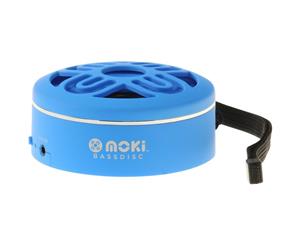 Moki BassDisc Bluetooth Speaker - Blue