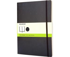 Moleskine Classic Xl Soft Cover Plain Notebook (Solid Black) - PF3012