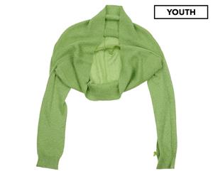 Monnalisa Girls' Knitted Wrap Cardigan - Green