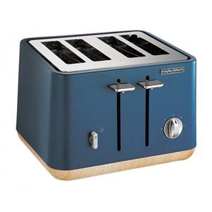 Morphy Richards - 240013 - Scandi Deep Blue Aspect 4 Slice Toaster