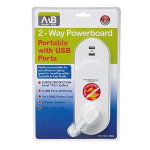 Mort Bay 2 Way 2 USB Powerboard
