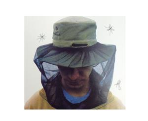 Mosquito Hat Net Head Mesh Insect Mozzie Protector - Black