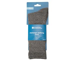 Mountain Warehouse Melange Mens Walking Socks Fabric is Warm & Cosy Footwear - Grey