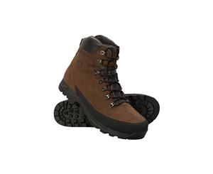 Mountain Warehouse Mens Boots Highly Breathable & IsoGrip Outsole - 5000 miles - Brown