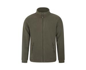 Mountain Warehouse Mens Full Zip with Windproof Fleece and Handy Storage Space - Khaki