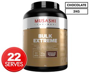 Musashi Bulk Extreme Protein Powder Chocolate Milkshake 2kg