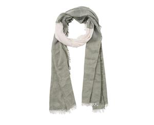 Myrtle Beach Adults Unisex 3 Coloured Scarf (Olive Green/Off White) - FU857