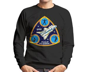 NASA Spacelab Life Sciences 1 Mission Badge Men's Sweatshirt - Black