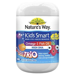 Nature's Way Kids Smart Omega3 Fish Oil Trio 180 Capsules