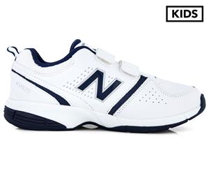 New Balance Boys' Pre-School 625 Hook-And-Loop Wide Fit Shoe - White/Navy