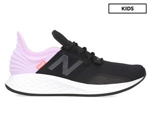 New Balance Pre-School Girls' Fresh Foam Roav Running Shoes - Black/Violet