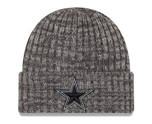 New Era NFL Knit Beanie - CRUCIAL CATCH Dallas Cowboys - Charcoal