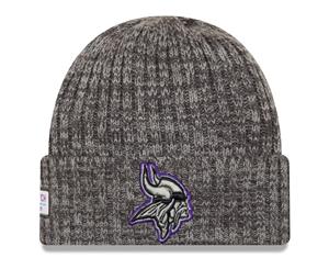 New Era NFL Knit Beanie - CRUCIAL CATCH Minnesota Vikings - Charcoal