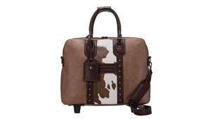 New Zealand Cowhide Leather Overnight Travel Bag