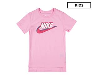 Nike Girls' NSW Hilo Futura Tee / T-Shirt / Tshirt - Pink