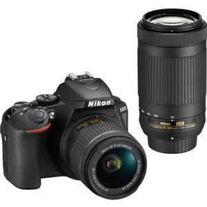 Nikon - D5600 Twin Lens Kit - 18-55mm & 70-300mm Lens