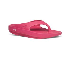 OOFOS OOriginal Fuchsia Thongs/Shoes Arch Support/Waterproof - Size US M5 W7