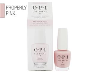 OPI Gel Break Treatment System 2 Colour 15mL - Properly Pink