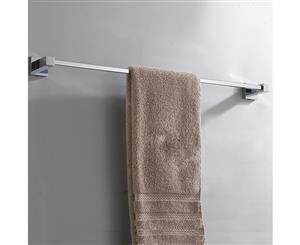 Ottimo Chrome Stainless Steel Square Single Towel Rail Rack Bar Holder 600mm