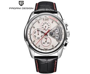 PAGANI Watch for Men Unique Calendar Function Water Resistant Leather Band Wrist Watch