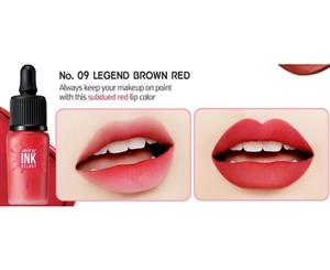 Peripera Peri's Ink The Airy Velvet #09 Legend Brown Red 8g Lip Tint Stain