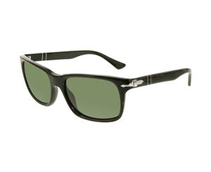 Persol Men's PO3048S-95/31-58 Black Rectangle Sunglasses