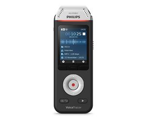 Philips VoiceTracer Audio Voice Recorder for Interviews w/ 2 Microphone Black