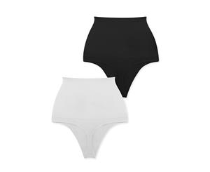 Power Thong 2 Pack - White and Black