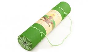 PowerTrain Eco Friendly TPE Yoga Exercise Mat - Green