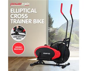 PowerTrain Elliptical Cross Trainer Exercise Bike Workout Equipment