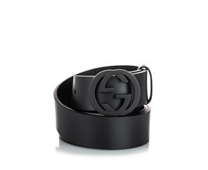 Pre-Loved Gucci Leather GG Belt